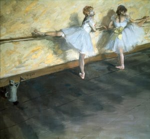 Bailarina en la barra de Edgar Degas